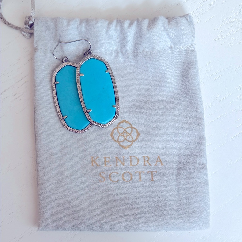 Kendra Scott Blue Statement Earrings